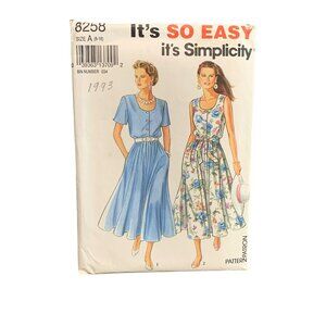 Simplicity Sewing Pattern 8258 Womens Dress Size 8-18